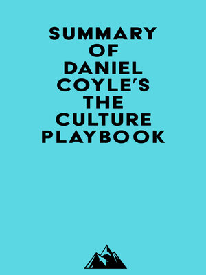 cover image of Summary of Daniel Coyle's the Culture Playbook